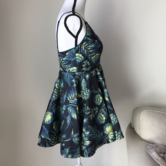 UO Silence & Noise Hologram Fit & Flare Mini Dress - Picture 6 of 7